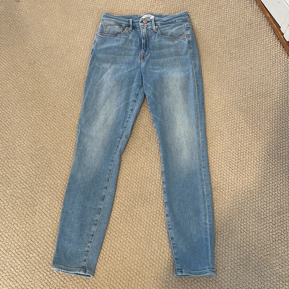 Good American Good Legs Crop Jean - like new - Picture 4 of 4